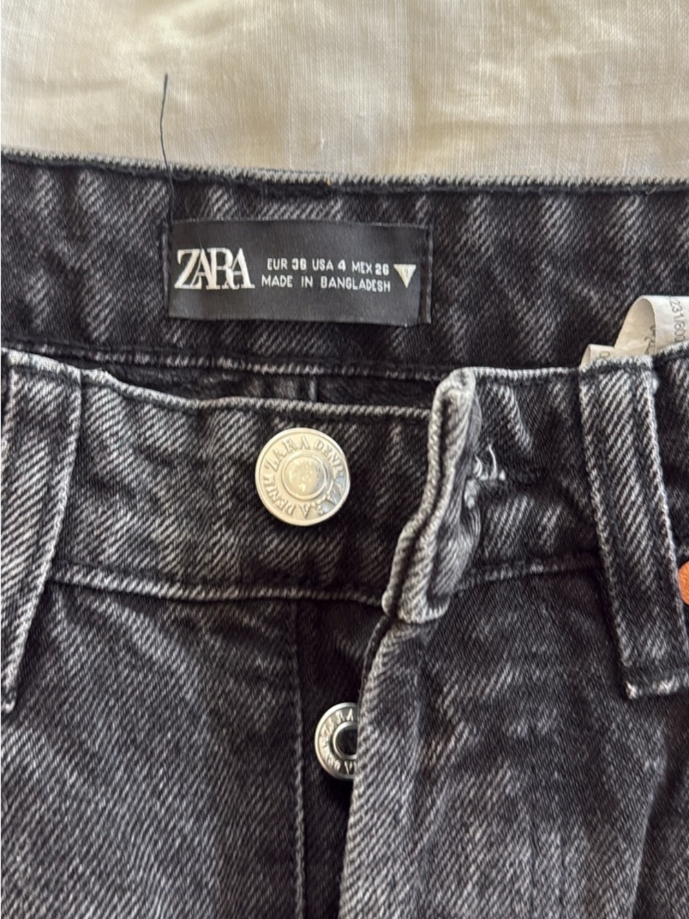 Zara Men's Skinny Jeans in Washed Black